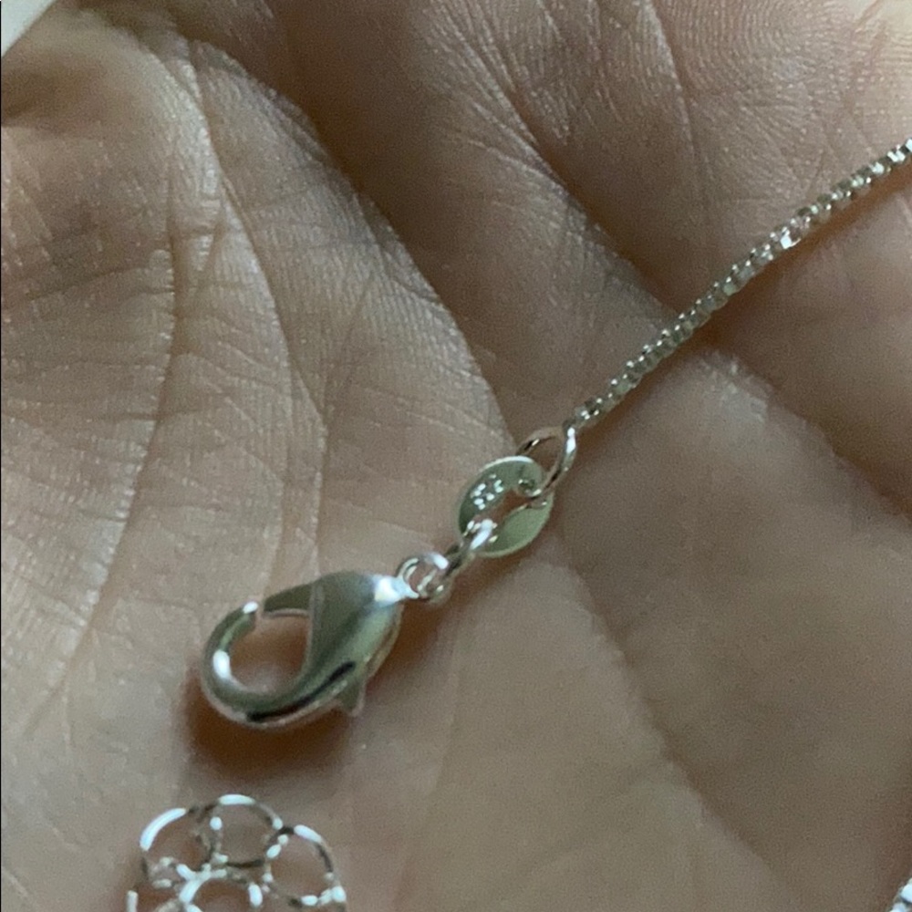 New Stamped 925 Silver ❤️ Bracelet/Necklace set - Picture 4 of 5